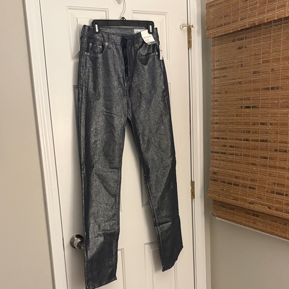 GAP Women's Straight Leg Jeans - Silver